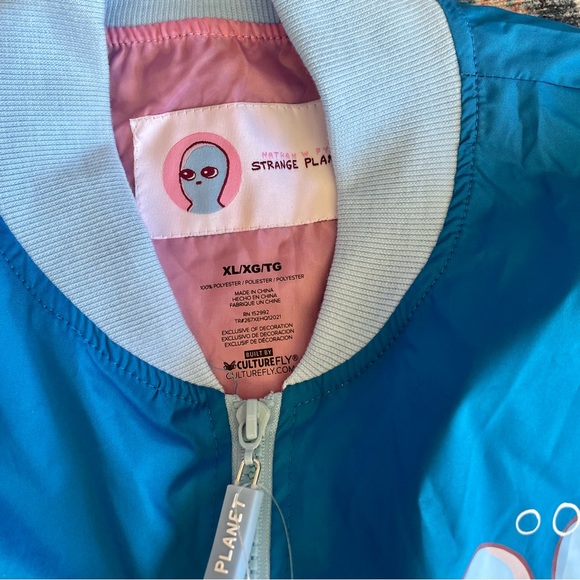 NWT Nathan W Pyle Strange Planet Bomber Jacket - Picture 2 of 8